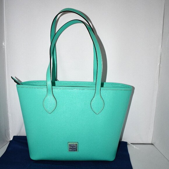 BORSA TOTE PER laptop Dooney & Bourke in tela con finiture in pelle e